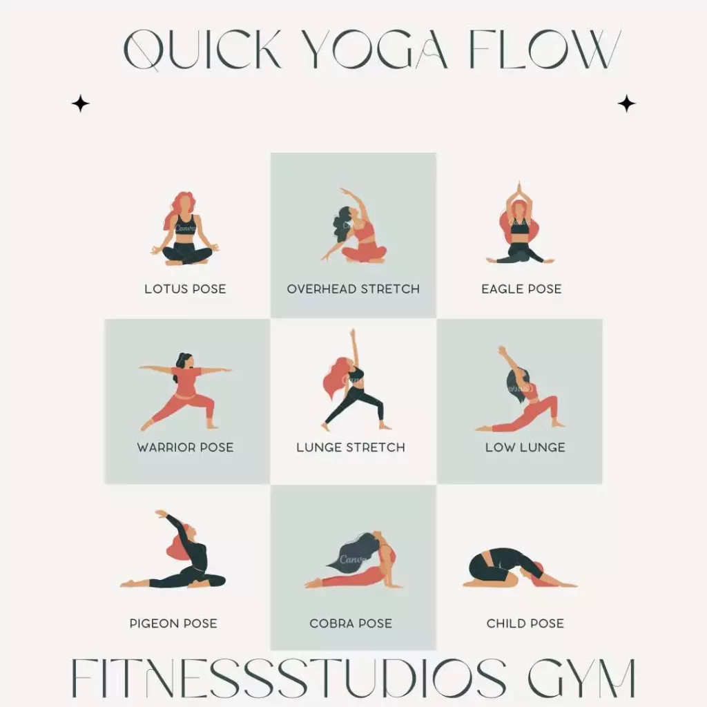 Yoga Poses By Fitness Studio Gym